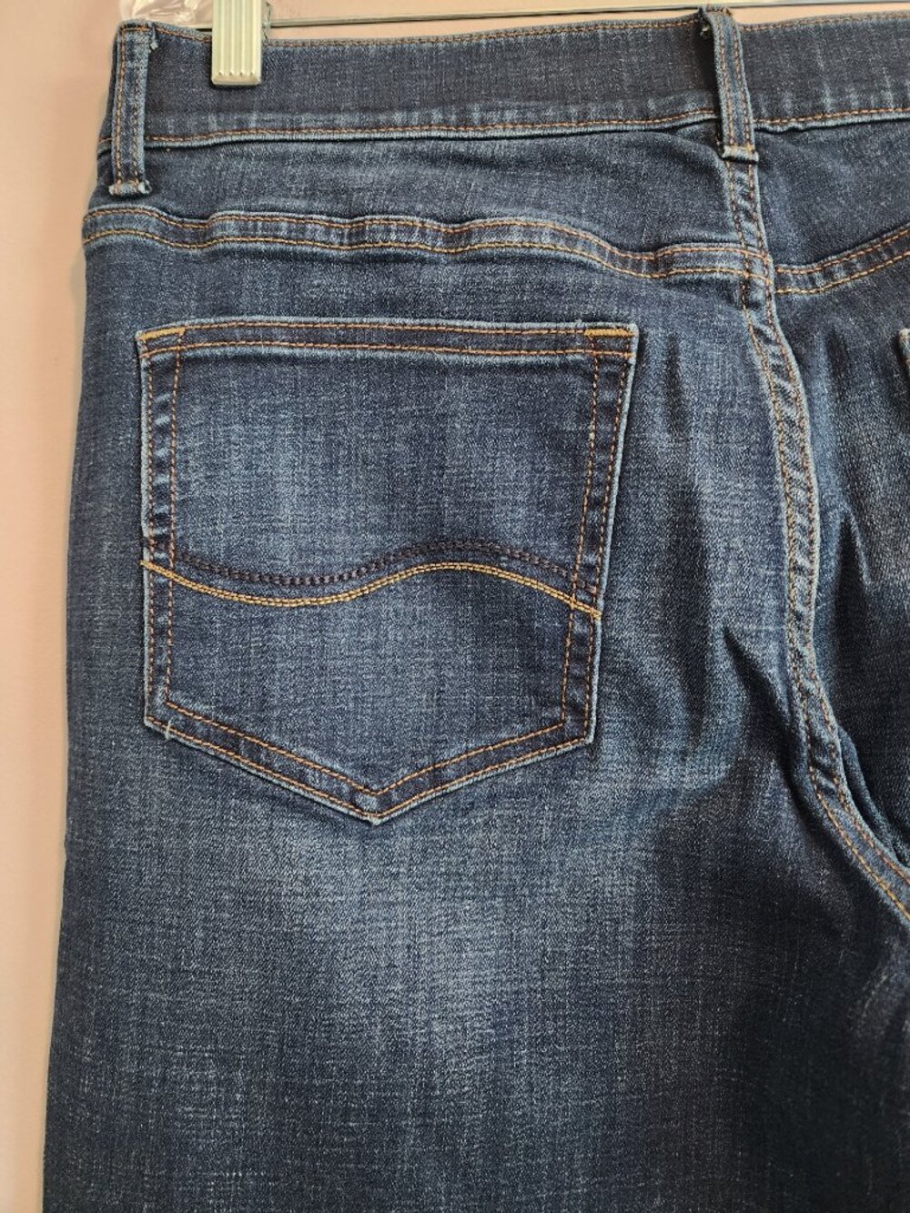 2/$30 Lee Flex Motion Mid Rise Bootcut Blue Jeans Size 14 Long - Picture 9 of 13